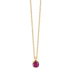 Naszyjnik złoto żółte 750/18 K Rubin 0.26 ct 42 cm