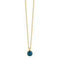 Naszyjnik złoto żółte 750/18 K Szafir 0.28 ct 42 cm