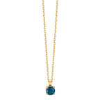 Naszyjnik złoto żółte 750/18 K Szafir 0.28 ct 42 cm