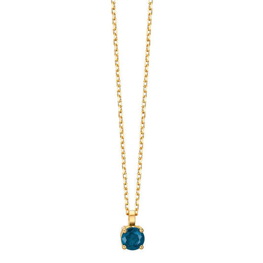 Naszyjnik złoto żółte 750/18 K Szafir 0.28 ct 42 cm