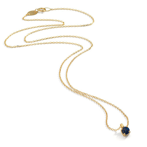 Naszyjnik złoto żółte 750/18 K Szafir 0.28 ct 42 cm