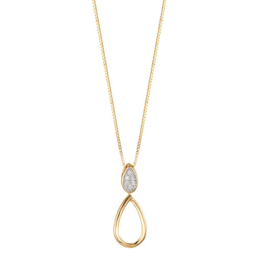 wisiorek złoto żółte 750/18 K Diament 0.03 ct, 6 kamienie, w-pi1