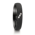 obrączka partnerska cyrkon Diament 0.045 ct, 3 kamienie, w-si