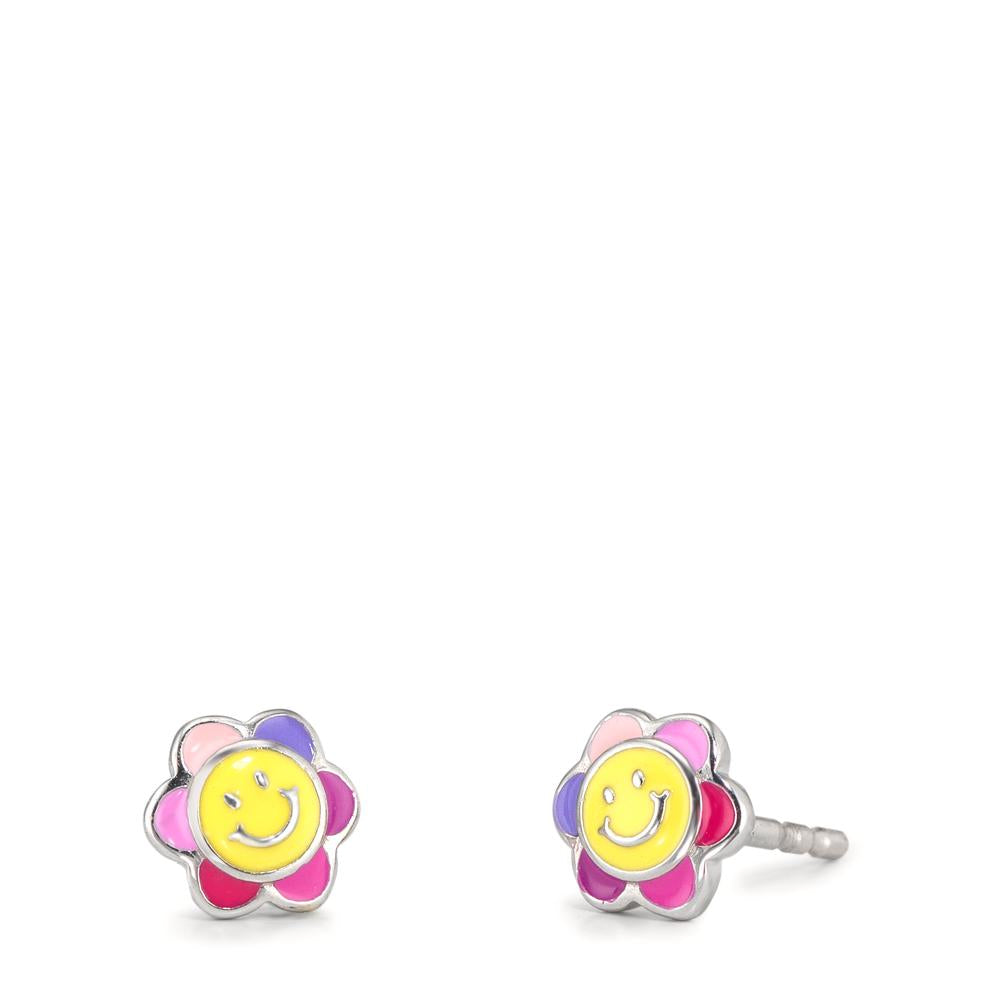 kolczyki wkrętki srebro rodowany Ø6 mm