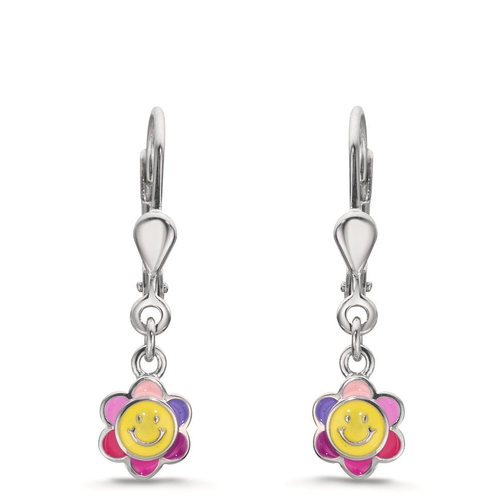 kolczyki wiszące srebro rodowany