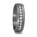 obrączka partnerska tantal 999 Diament laboratoryjny 0.25 ct, 10 kamienie, tw-vsi