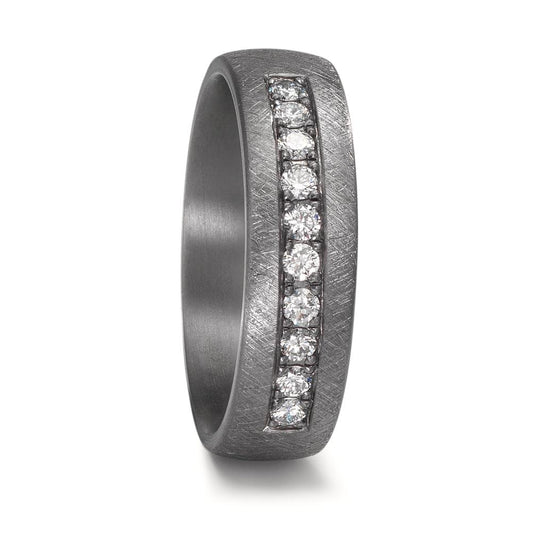 obrączka partnerska tantal 999 Diament laboratoryjny 0.25 ct, 10 kamienie, tw-vsi
