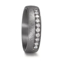 obrączka partnerska tantal 999 Diament laboratoryjny 0.25 ct, 10 kamienie, tw-vsi