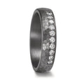 obrączka partnerska tantal 999 Diament laboratoryjny 0.25 ct, 10 kamienie, tw-vsi
