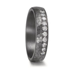 obrączka partnerska tantal 999 Diament laboratoryjny 0.25 ct, 10 kamienie, tw-vsi