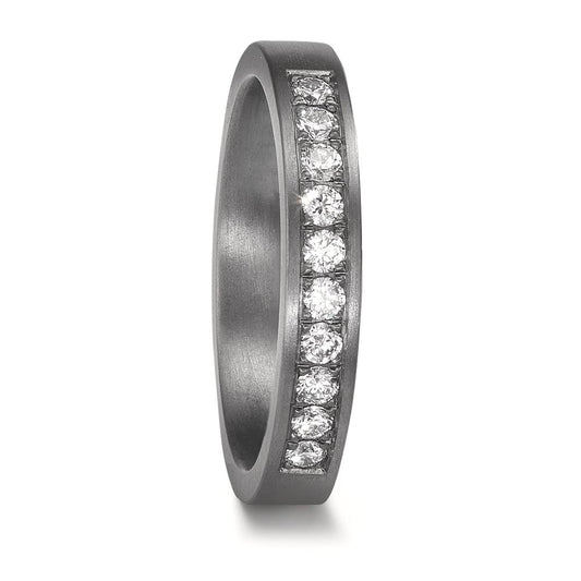 obrączka partnerska tantal 999 Diament laboratoryjny 0.25 ct, 10 kamienie, tw-vsi
