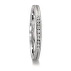 obrączka partnerska platyna 950 Diament 0.075 ct, 10 kamienie, w-si