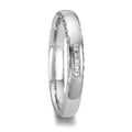 obrączka partnerska platyna 950 Diament 0.02 ct, 5 kamienie, w-si