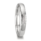 obrączka partnerska platyna 950 Diament 0.02 ct, 5 kamienie, w-si