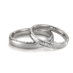 obrączka partnerska platyna 950 Diament 0.02 ct, 5 kamienie, w-si