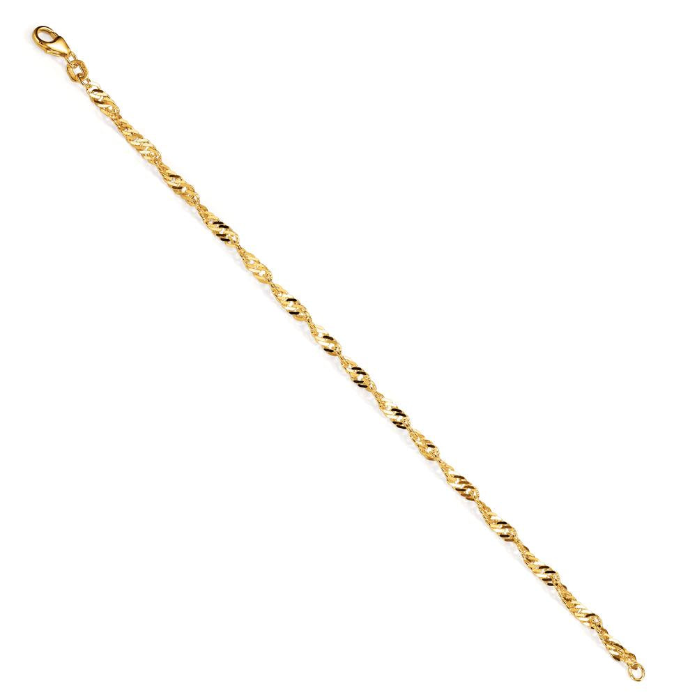bransoletka srebro żółty pozłacany 17 cm