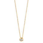 Naszyjnik złoto żółte 750/18 K Diament 0.05 ct, w-si 42-45 cm