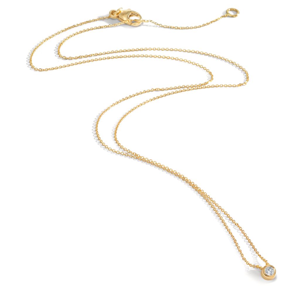 Naszyjnik złoto żółte 750/18 K Diament 0.05 ct, w-si 42-45 cm