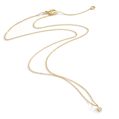 Naszyjnik złoto żółte 750/18 K Diament 0.05 ct, w-si 42-45 cm