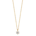 Naszyjnik złoto żółte 750/18 K Diament 0.10 ct, w-si 42-45 cm