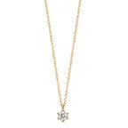 Naszyjnik złoto żółte 750/18 K Diament 0.10 ct, w-si 42-45 cm