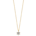 Naszyjnik złoto żółte 750/18 K Diament 0.25 ct, w-si 42-45 cm
