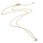 Naszyjnik złoto żółte 750/18 K Diament 0.25 ct, w-si 42-45 cm