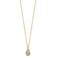 Naszyjnik złoto żółte 750/18 K Diament 0.04 ct, 9 kamienie, w-si 42-45 cm