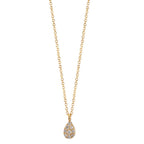 Naszyjnik złoto żółte 750/18 K Diament 0.04 ct, 9 kamienie, w-si 42-45 cm