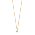 Naszyjnik złoto żółte 750/18 K Diament 0.03 ct, w-si 42-45 cm