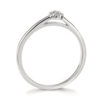 pierścionek złoto białe 750/18 K Diament 0.06 ct, 7 kamienie, w-si