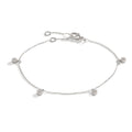 bransoletka złoto białe 750/18 K Diament 0.24 ct, 28 kamienie, w-si