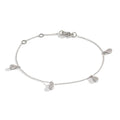 bransoletka złoto białe 750/18 K Diament 0.32 ct, 36 kamienie, w-si 16-19 cm