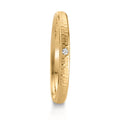 obrączka partnerska złoto żółte 750/18 K Diament 0.014 ct, w-si