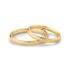 obrączka partnerska złoto żółte 750/18 K Diament 0.014 ct, w-si