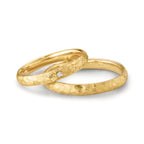 obrączka partnerska złoto żółte 750/18 K Diament 0.014 ct, w-si